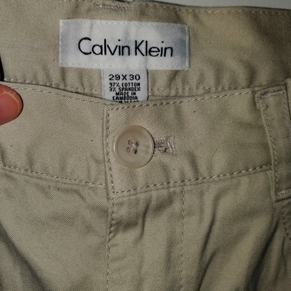 WOMEN'S CALVIN KLEIN KHAKI PANTS